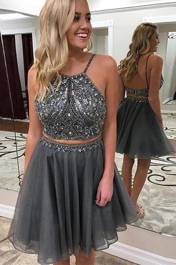 grey prom dresses